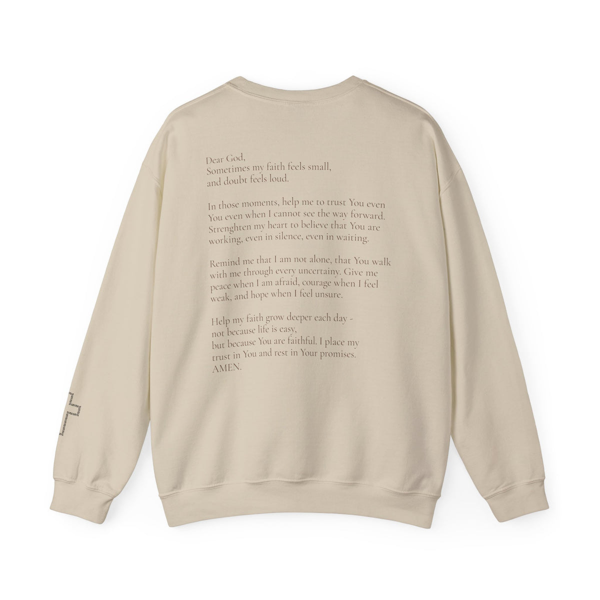 Faith Prayer Crewneck | Christian Sweatshirt | Faith Over Fear