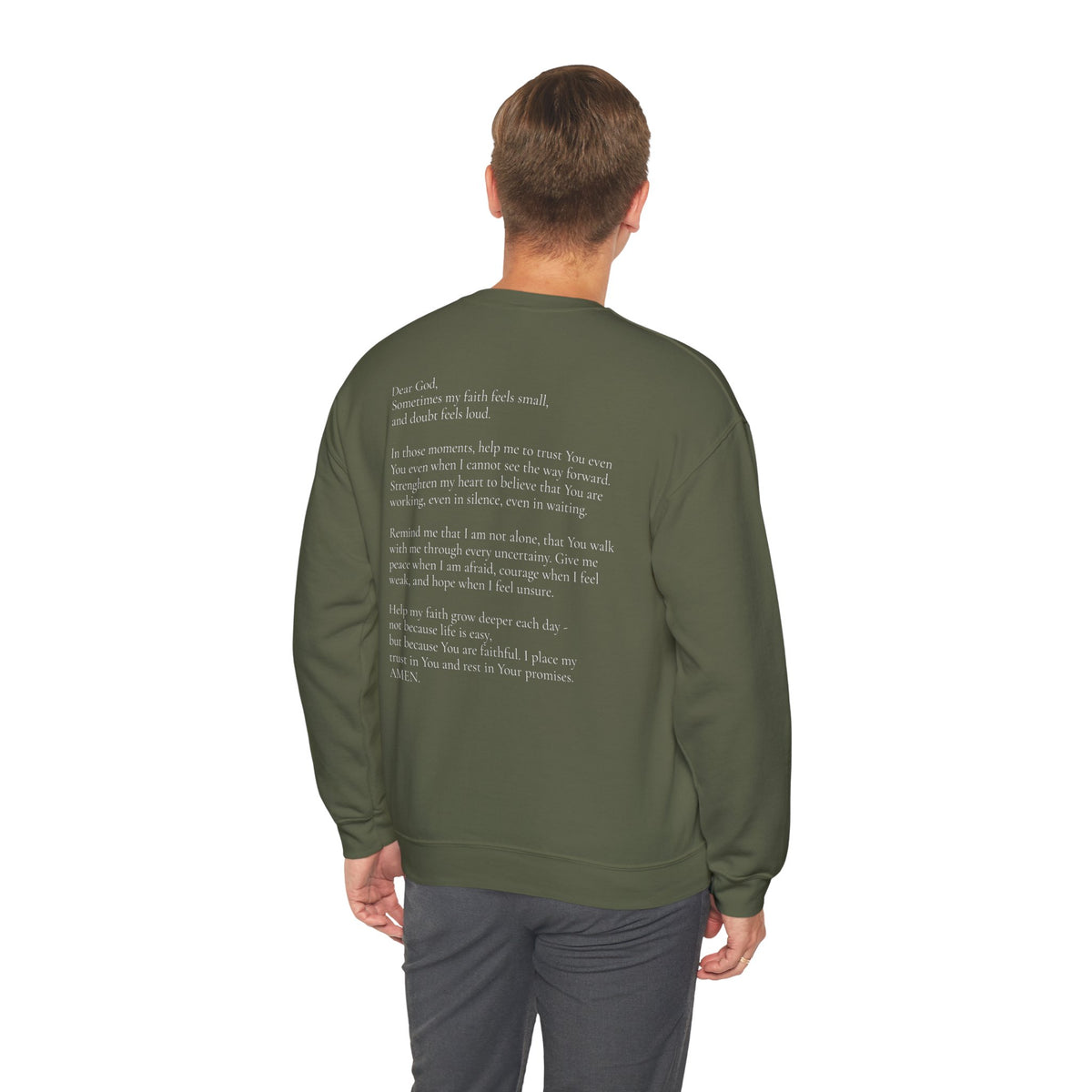 Faith Prayer Crewneck | Christian Sweatshirt | Faith Over Fear