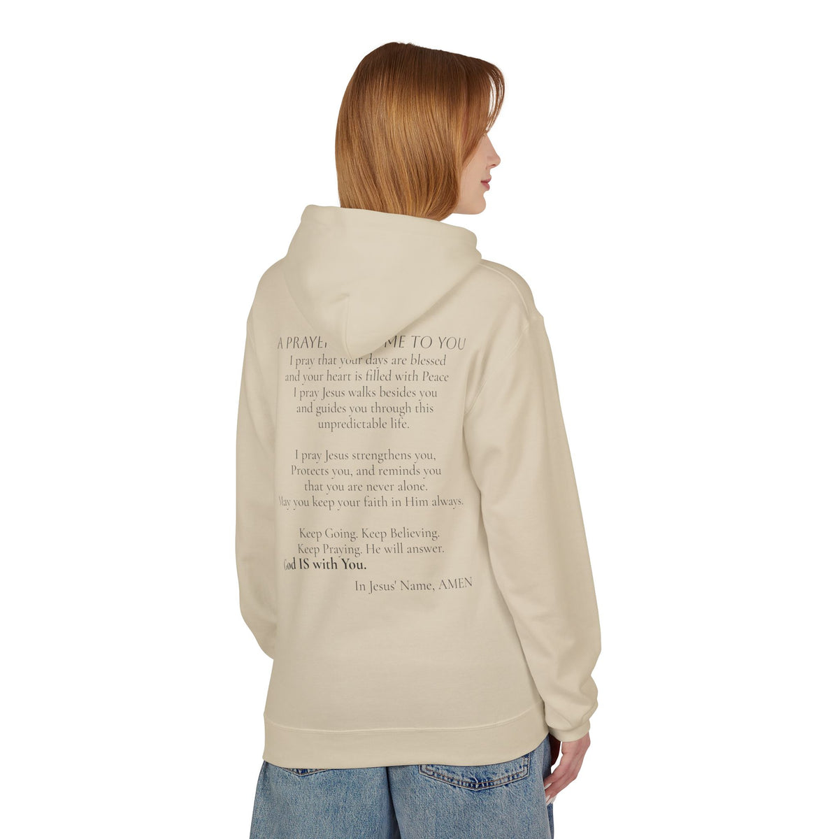 Prayer from Me to You | Christian Prayer Hoodie | Faith & Love Gift
