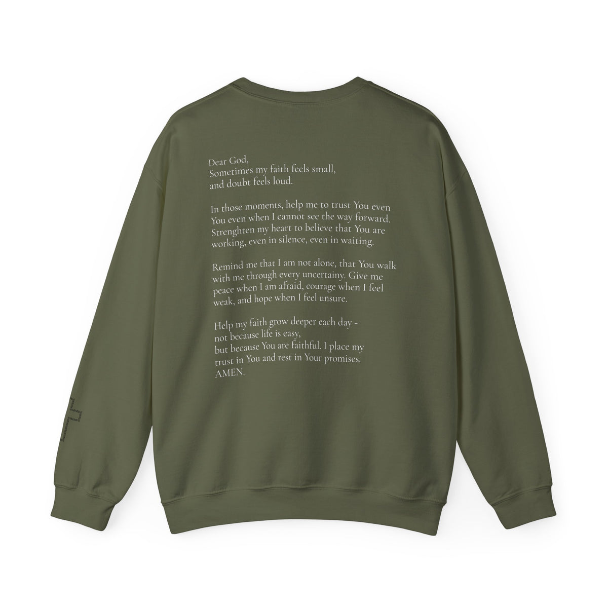 Faith Prayer Crewneck | Christian Sweatshirt | Faith Over Fear