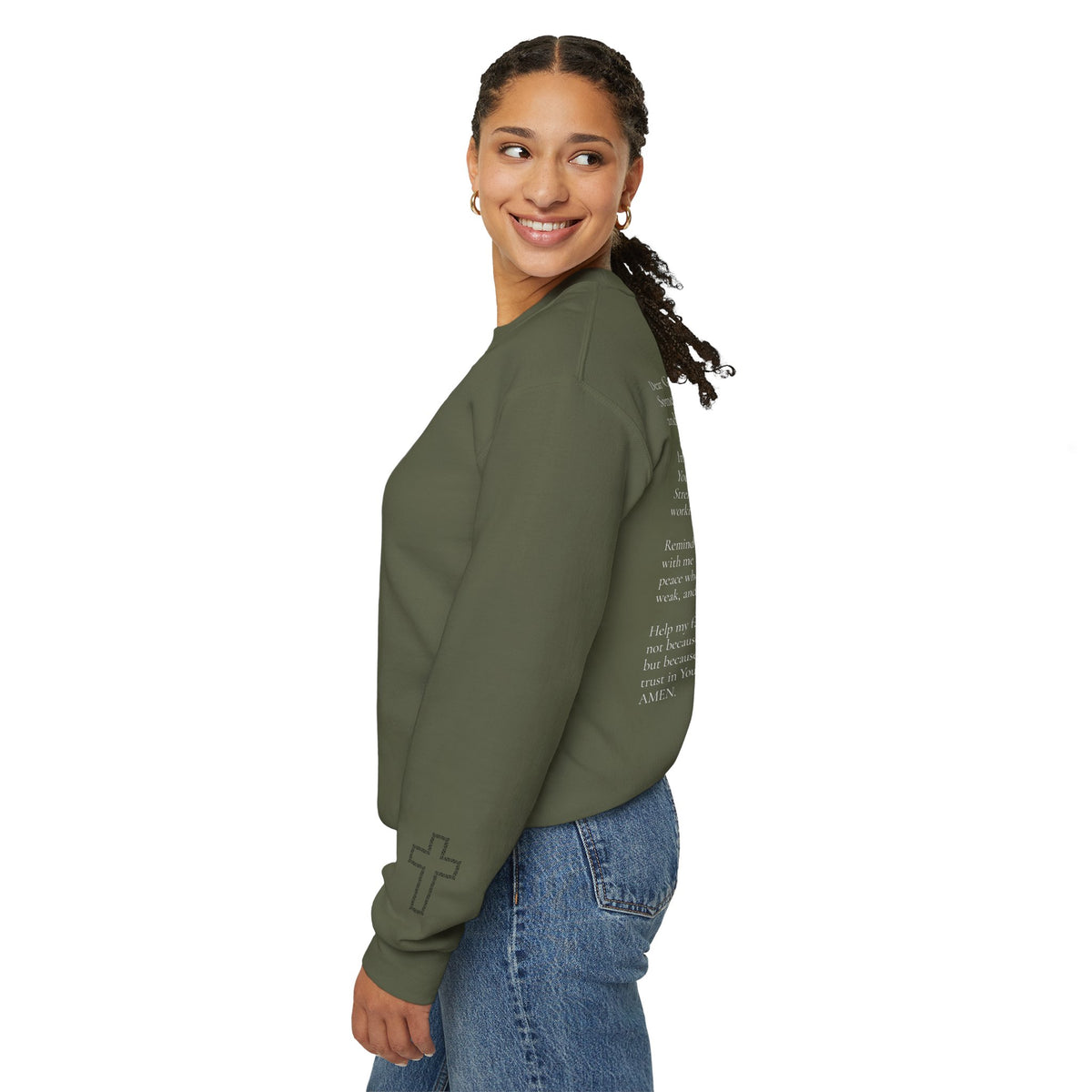 Faith Prayer Crewneck | Christian Sweatshirt | Faith Over Fear