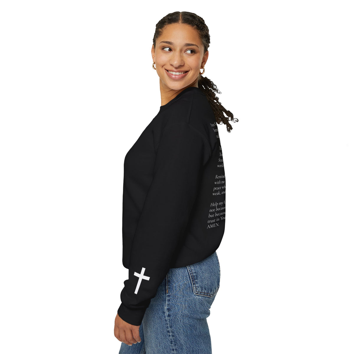 Faith Prayer Crewneck | Christian Sweatshirt | Faith Over Fear