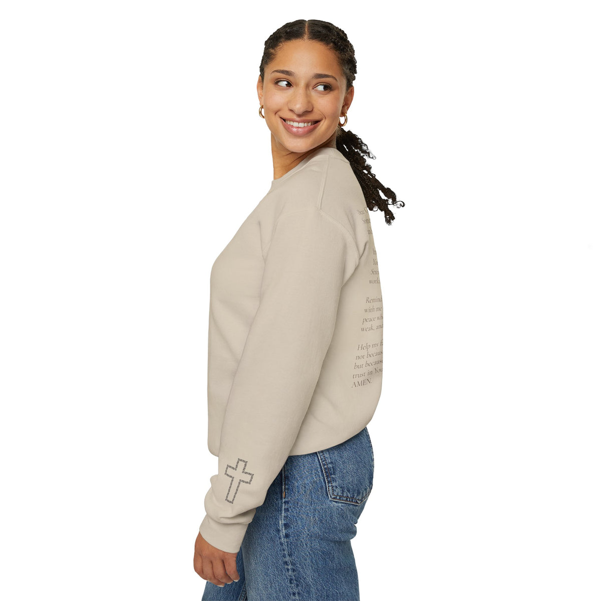 Faith Prayer Crewneck | Christian Sweatshirt | Faith Over Fear