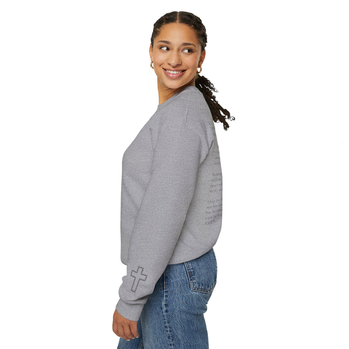 Faith Prayer Crewneck | Christian Sweatshirt | Faith Over Fear