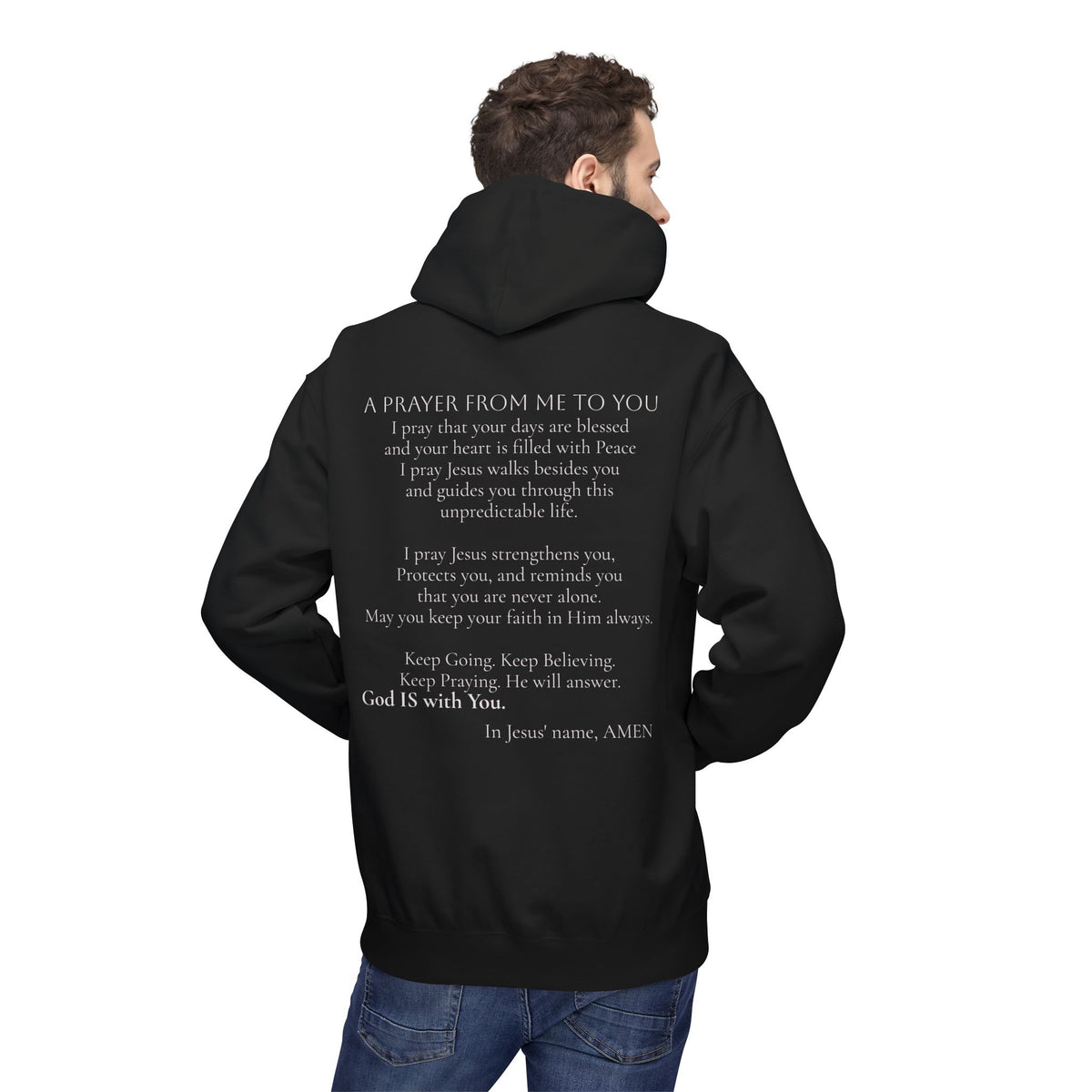 Prayer from Me to You | Christian Prayer Hoodie | Faith & Love Gift