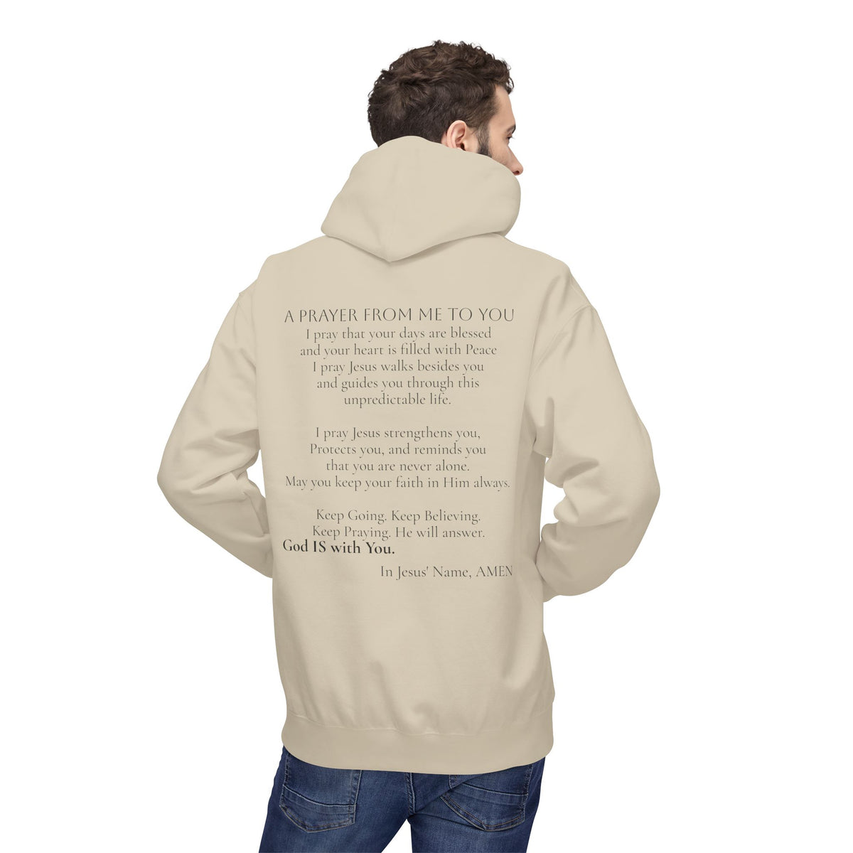 Prayer from Me to You | Christian Prayer Hoodie | Faith & Love Gift